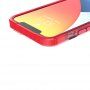 Ochranný transparentní kryt se vzorem křížků pro iPhone 13 Pro Max - červený