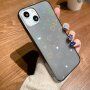 Průhledný kryt s měňavými srdíčky pro iPhone 13 Pro Max - černý