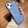 Průhledný kryt s měňavými srdíčky pro iPhone 12 Pro Max - modrý