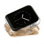 BASEUS Ultra tenké gumové pouzdro pro Apple Watch 38mm (tl. 0,65 mm) - zlaté