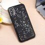 Ochranný měkký kryt s hvězdičkami pro iPhone X / XS - černý