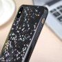 Ochranný měkký kryt s hvězdičkami pro iPhone X / XS - černý