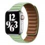 Řemínek kožený tah pro Apple Watch 42mm / 41mm / 40mm / 38mm - zelený