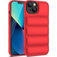 Ochranný kryt s polštářky pro iPhone 13 - červený
