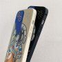 Kryt z měkkého plastu astronaut s dalekohledem pro iPhone 12 Pro Max - tmavě modrý
