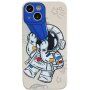 Kryt z měkkého plastu astronaut s dalekohledem pro iPhone 12 - béžový