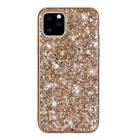 Ochranný kryt s flitry pro iPhone 11 Pro Max - zlatý