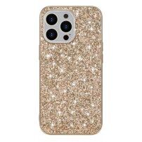 Ochranný kryt s flitry pro iPhone 13 mini - zlatý