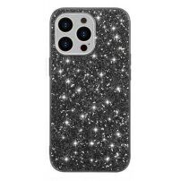 Ochranný kryt s flitry pro iPhone 13 - černý