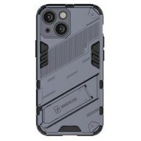 Odolný ochranný kryt se stojánkem pro iPhone 13 - šedý