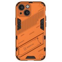Odolný ochranný kryt se stojánkem pro iPhone 13 - oranžový