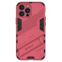 Odolný ochranný kryt se stojánkem pro iPhone 13 Pro Max - růžový