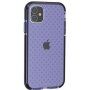 Ochranný transparentní kryt se vzorem křížků pro iPhone 11 - modrý