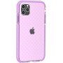 Ochranný transparentní kryt se vzorem křížků pro iPhone 11 Pro - fialový