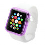 HAWEEL tenký průhledný obal / kryt pro Apple Watch 38mm - fialový