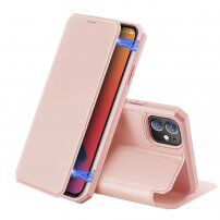 Dux Ducis peněženkové pouzdro pro iPhone 12 mini - růžové