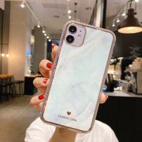 Mramorový nárazuvzdorný kryt pro iPhone 11 Pro Max - světle modrý