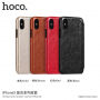 HOCO flipové pouzdro pro Apple iPhone XS / iPhone X - černé