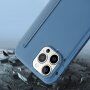 Peněženkové pouzdro ze silikonu a PU kůže pro iPhone 13 mini - černé