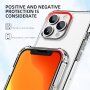 Ipaky transparentní nárazuvzdorný kryt pro iPhone 13 Pro Max - čirý
