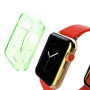 HAWEEL tenký průhledný obal / kryt pro Apple Watch 38mm - zelený