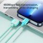JOYROOM opletený datový a nabíjecí kabel USB-A / Lightning pro iPhone / iPad / iPod / AirPods - 1 m - žlutý