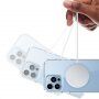 Lesklý průhledný kryt s MagSafe pro iPhone 13 - černý