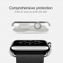 HAWEEL tenký průhledný obal / kryt pro Apple Watch 38mm - růžový