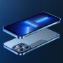 Ochranný matný transparentní kryt pro iPhone 13 Pro Max - stříbrný