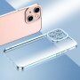 Transparentní kryt s pokovenou hranou pro iPhone 11 - zelený