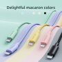 JOYROOM opletený datový a nabíjecí kabel PD 20W USB-C / Lightning pro iPhone / iPad / iPod / AirPods - 2 m - růžový