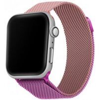 Kovový řemínek milánský tah pro Apple Watch 42mm / 41mm / 40mm / 38mm - fuchsiový