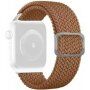 Řemínek s copánkovým vzorem pro Apple Watch 42mm / 41mm / 40mm / 38mm - hnědý
