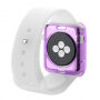 Haweel transparentní pouzdro z měkkého plastu pro Apple Watch 42mm - fialový