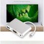 3v1 Redukce z lightning konektoru na HDMI + VGA + Audio Jack 3,5 mm pro iPhone / iPad - stříbrná