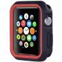 Ochranné silikonové pouzdro pro Apple Watch 42mm - černočervené
