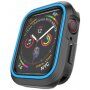 Silikonové pouzdro pro Apple Watch 40mm - černomodré