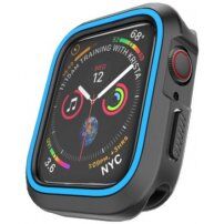 Silikonové pouzdro pro Apple Watch 40mm - černomodré