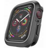 Silikonové pouzdro pro Apple Watch 40mm - černošedé