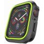 Silikonové pouzdro pro Apple Watch 40mm - černozelené