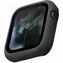 Uniq Lino silikonové pouzdro pro Apple Watch 44mm - černé