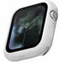 Uniq Lino silikonové pouzdro pro Apple Watch 44mm - bílé