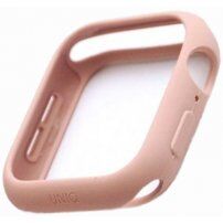 Uniq Lino silikonové pouzdro pro Apple Watch 44mm - světle růžové