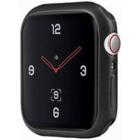 Uniq Glase Slim pouzdro z měkkého plastu pro Apple Watch 44mm - matně černé
