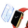 Haweel transparentní pouzdro z měkkého plastu pro Apple Watch 42mm - modrý