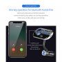 Bluetooth FM transmitter do auta s podsvícením, slotem na TF kartu a porty 3,5 mm jack / 2x USB-A - černý
