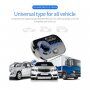 Bluetooth FM transmitter do auta s podsvícením, slotem na TF kartu a porty 3,5 mm jack / 2x USB-A - černý