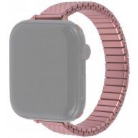 Tenký elastický řemínek z nerezové oceli pro Apple Watch Ultra 49mm / 46mm / 45mm / 44mm / 42mm - růžovozlatý