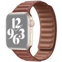 Řemínek kožený tah pro Apple Watch 42mm / 41mm / 40mm / 38mm - hnědý