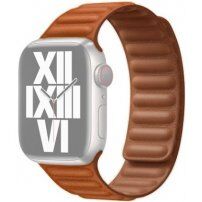 Řemínek kožený tah pro Apple Watch 42mm / 41mm / 40mm / 38mm - sedlově hnědý